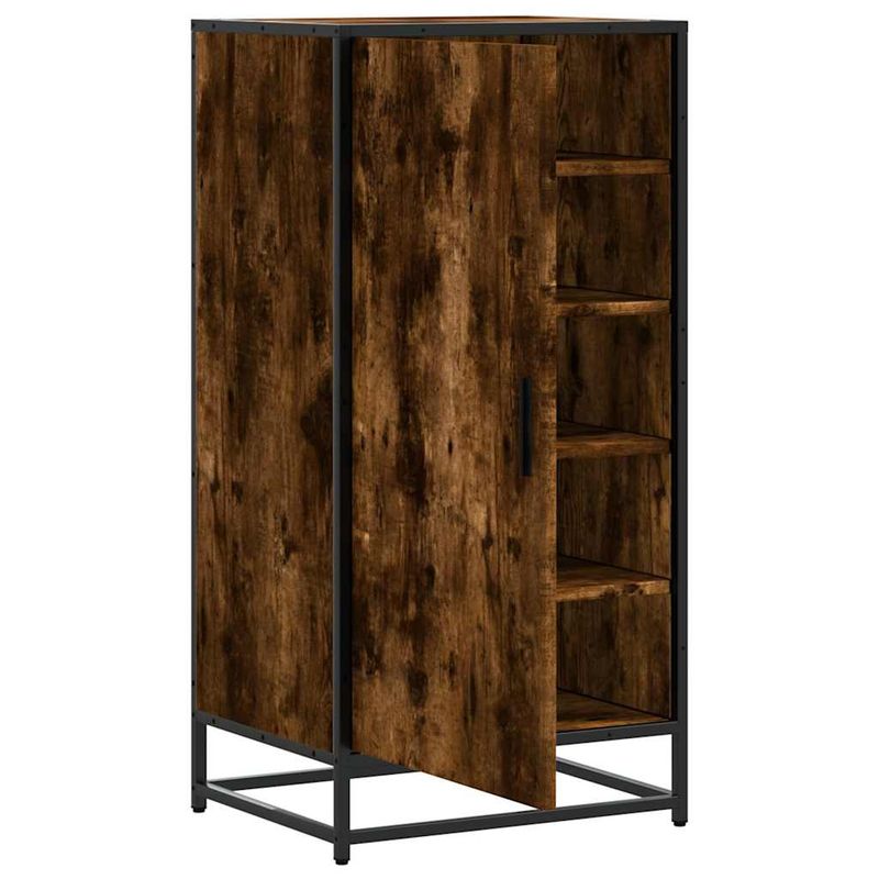 Casa si Gradina - Mobilier - Organizare si depozitare - Organizator incaltaminte - Suport pantofi Stejar afumat 48x38x97,5 cm Lemn prelucrat - Infinity.ro