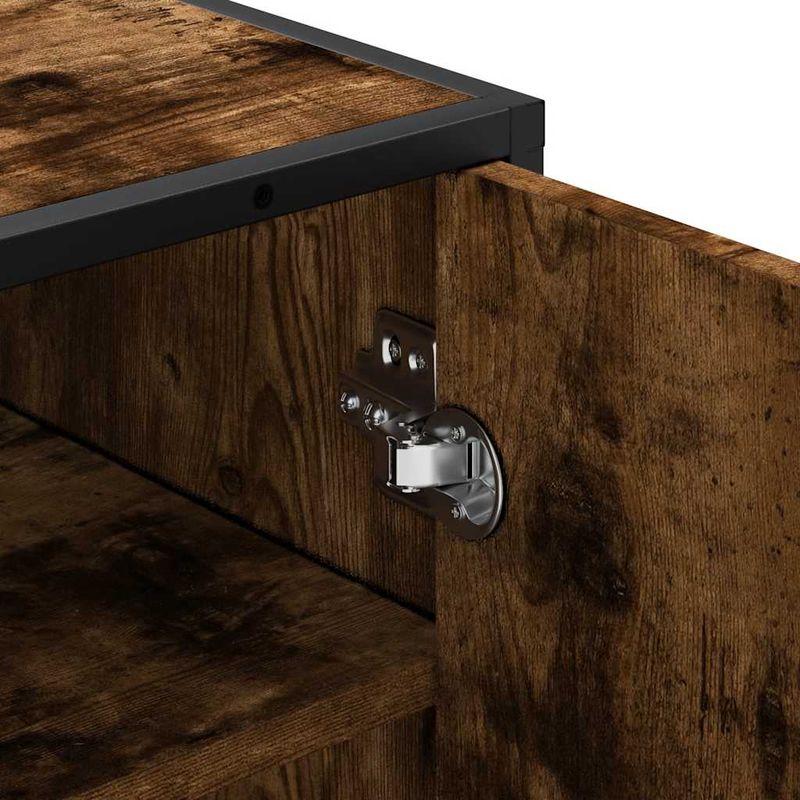 Casa si Gradina - Mobilier - Organizare si depozitare - Organizator incaltaminte - Suport pantofi Stejar afumat 48x38x97,5 cm Lemn prelucrat - Infinity.ro