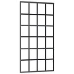 Casa si Gradina - Constructii - Usi interior, exterior si garaj - Usi interior - Usa glisanta cu set feronerie 102x205 cm ESG sticla și aluminiu, model grilă 6x4 - Infinity.ro