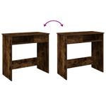 Casa si Gradina - Mobilier - Mese si birouri - Birouri - Birou Stejar afumat 80x40x75 cm Lemn prelucrat - Infinity.ro