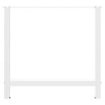 Casa si Gradina - Mobilier - Feronerie si accesorii mobila - Picioare masuta de cafea alb 2 buc 70x(72-73) cm otel - Infinity.ro