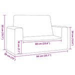 Casa si Gradina - Mobilier - Mobilier copii - Mobilier camera copiilor - Canapea pentru copii 2 locuri, gri deschis cu stele, plus moale - Infinity.ro