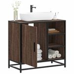 Casa si Gradina - Mobilier - Mobilier baie - Comode baie - Dulap pentru chiuveta de baie stejar maro 65x33x60 cm lemn - Infinity.ro