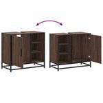 Casa si Gradina - Mobilier - Mobilier baie - Comode baie - Dulap pentru chiuveta de baie stejar maro 65x33x60 cm lemn - Infinity.ro