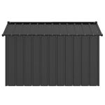 Petshop - Accesorii petshop - Culcusuri si custi - Custi interior si exterior - Casa pentru caini cu acoperis 113x153x101 cm otel galvanizat, antracit - Infinity.ro