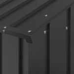 Petshop - Accesorii petshop - Culcusuri si custi - Custi interior si exterior - Casa pentru caini cu acoperis 113x153x101 cm otel galvanizat, antracit - Infinity.ro