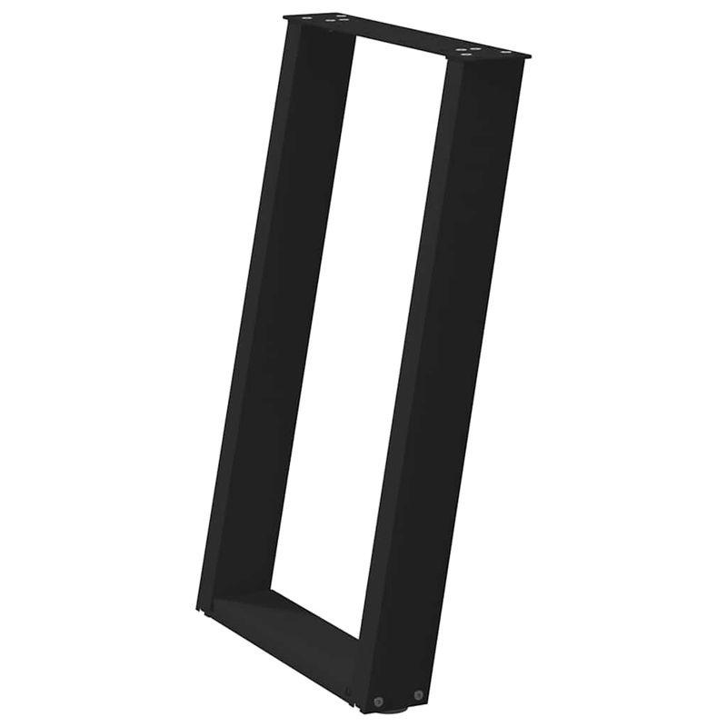 Casa si Gradina - Mobilier - Feronerie si accesorii mobila - Picioare pentru masa in forma U, 2 buc Negru 50x(72-73) cm Otel - Infinity.ro