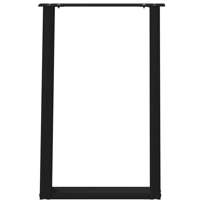 Casa si Gradina - Mobilier - Feronerie si accesorii mobila - Picioare pentru masa in forma U, 2 buc Negru 50x(72-73) cm Otel - Infinity.ro