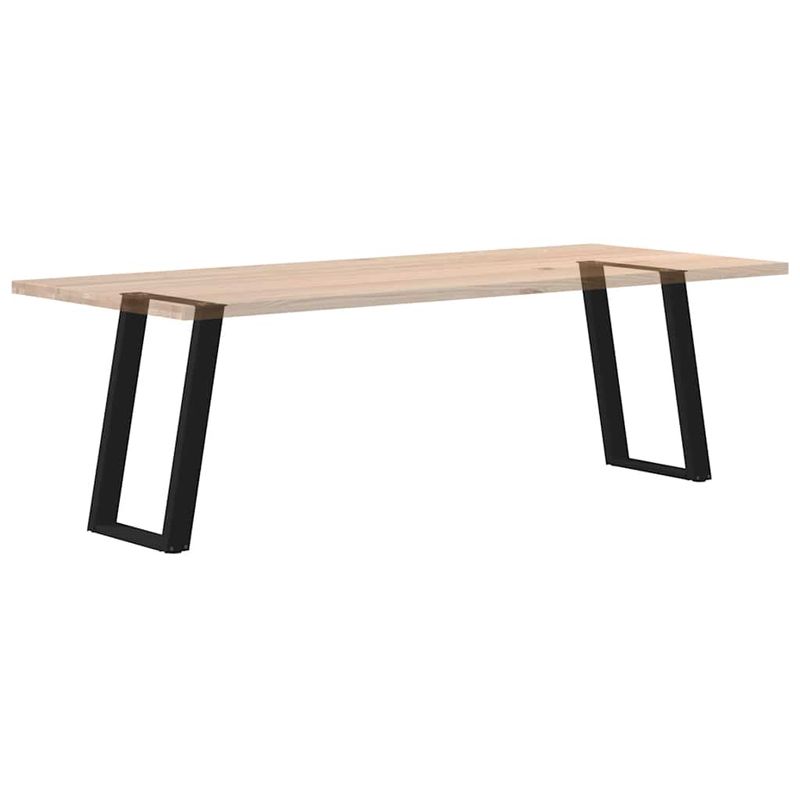 Casa si Gradina - Mobilier - Feronerie si accesorii mobila - Picioare pentru masa in forma U, 2 buc Negru 50x(72-73) cm Otel - Infinity.ro