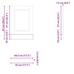 Electronice si Electrocasnice - Masini de spalat vase - Accesorii masini de spalat vase - Panou pentru masina de spalat vase stejar maro lemn prelucrat - Infinity.ro