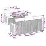 Casa si Gradina - Gradina si terasa - Mobilier exterior - Seturi mobila gradina - Set canapele gradina cu perne 6 piese bej poliratan/lemn acacia - Infinity.ro