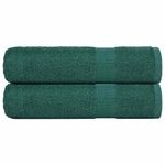 Casa si Gradina - Textile si covoare - Textile baie - Prosoape - Prosoape de dus 2 buc Verde 70x140 cm 360 g/m² 100% bumbac - Infinity.ro