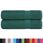 Casa si Gradina - Textile si covoare - Textile baie - Prosoape - Prosoape de dus 2 buc Verde 70x140 cm 360 g/m² 100% bumbac - Infinity.ro