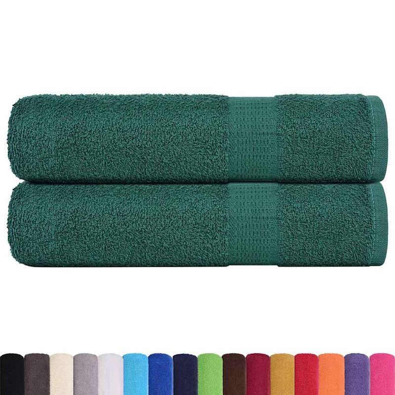 Casa si Gradina - Textile si covoare - Textile baie - Prosoape - Prosoape de dus 2 buc Verde 70x140 cm 360 g/m² 100% bumbac - Infinity.ro