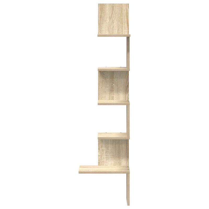 Casa si Gradina - Mobilier - Biblioteci si rafturi - Rafturi - Raft de perete pentru colt, stejar sonoma, 32x32x127,5 cm, PAL - Infinity.ro
