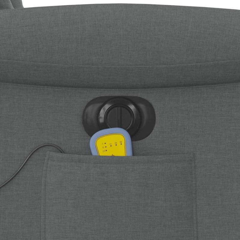 Ingrijire personala si Cosmetice - Sanatate si wellness - Articole wellness - Fotolii de masaj - Fotoliu electric de masaj rabatabil, gri inchis, textil - Infinity.ro