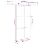 Casa si Gradina - Constructii - Usi interior, exterior si garaj - Usi interior - Usa glisanta cu set de feronerie sticla temperata si aluminiu - Infinity.ro