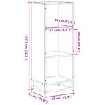 Casa si Gradina - Mobilier - Biblioteci si rafturi - Biblioteci - Biblioteca, stejar fumuriu, 40x35x107,5 cm, lemn prelucrat - Infinity.ro