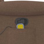 Ingrijire personala si Cosmetice - Sanatate si wellness - Articole wellness - Fotolii de masaj - Fotoliu de masaj rabatabil, maro, material textil - Infinity.ro