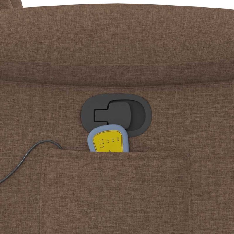 Ingrijire personala si Cosmetice - Sanatate si wellness - Articole wellness - Fotolii de masaj - Fotoliu de masaj rabatabil, maro, material textil - Infinity.ro