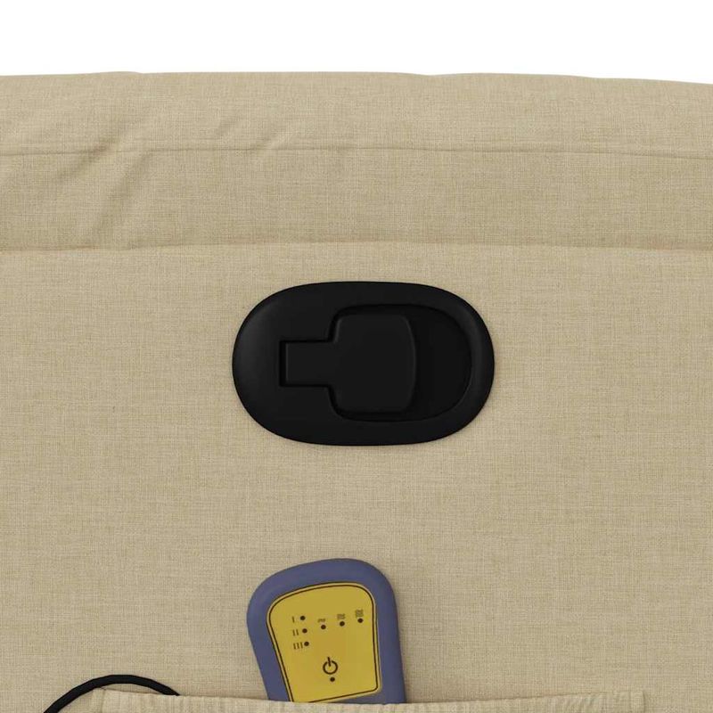 Ingrijire personala si Cosmetice - Sanatate si wellness - Articole wellness - Fotolii de masaj - Fotoliu masaj rabatabil cu ridicare, crem, material textil - Infinity.ro