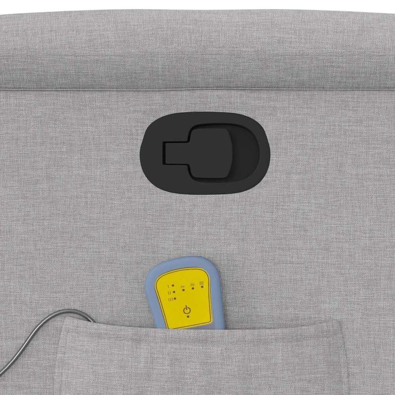 Ingrijire personala si Cosmetice - Sanatate si wellness - Articole wellness - Fotolii de masaj - Scaun de masaj in picioare, inclinat, tesatura gri nor - Infinity.ro