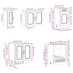 Casa si Gradina - Mobilier - Comode si corpuri - Corpuri bucatarie - Set de dulapuri de bucatarie 8 piese „Kalmar” Lemn vechi lemn - Infinity.ro