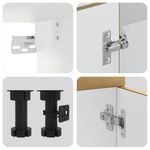 Casa si Gradina - Mobilier - Comode si corpuri - Corpuri bucatarie - Set dulap de bucatarie 8 piese „Kalmar” stejar artizanal lemn - Infinity.ro