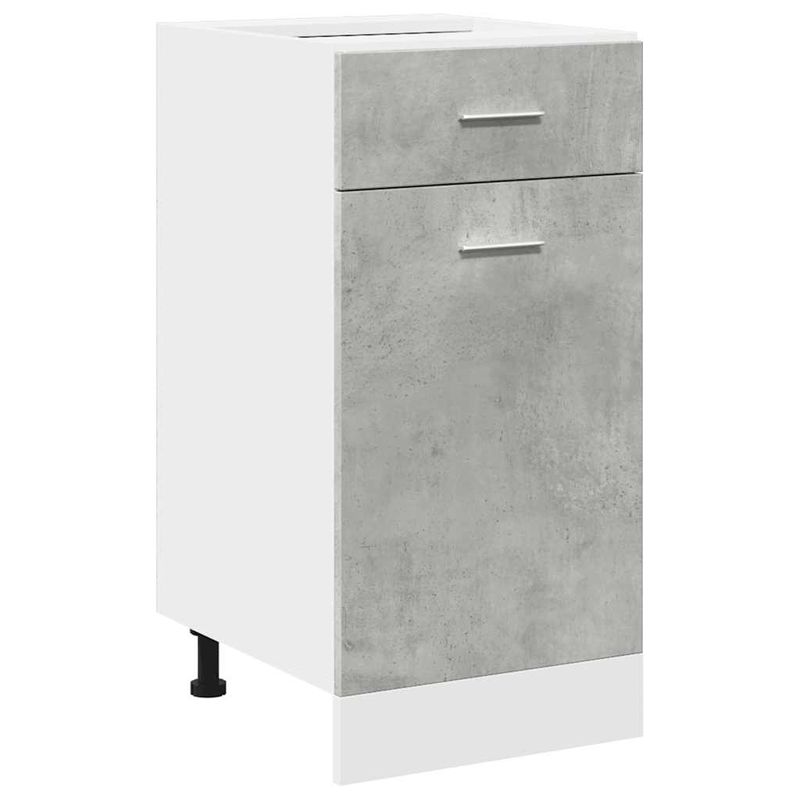 Casa si Gradina - Mobilier - Seturi de mobilier - Seturi baie - Set mobilier de baie, 7 piese, gri beton, lemn compozit - Infinity.ro