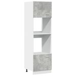 Casa si Gradina - Mobilier - Seturi de mobilier - Seturi baie - Set mobilier de baie, 7 piese, gri beton, lemn compozit - Infinity.ro