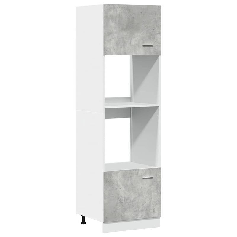 Casa si Gradina - Mobilier - Seturi de mobilier - Seturi baie - Set mobilier de baie, 7 piese, gri beton, lemn compozit - Infinity.ro