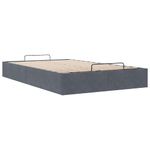 Casa si Gradina - Mobilier - Paturi si accesorii - Paturi - Cadru pat otoman fara saltea Gri inchis 120x200 cm catifea - Infinity.ro