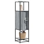 Casa si Gradina - Mobilier - Comode si corpuri - Comode - Dulap nalt gri Sonoma 35,5x35x139 cm lemn prelucrat - Infinity.ro