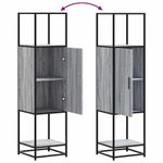 Casa si Gradina - Mobilier - Comode si corpuri - Comode - Dulap nalt gri Sonoma 35,5x35x139 cm lemn prelucrat - Infinity.ro