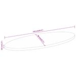 Casa si Gradina - Mobilier - Feronerie si accesorii mobila - Blat de masa oval, 110x40x3,8 cm, lemn masiv de mango - Infinity.ro