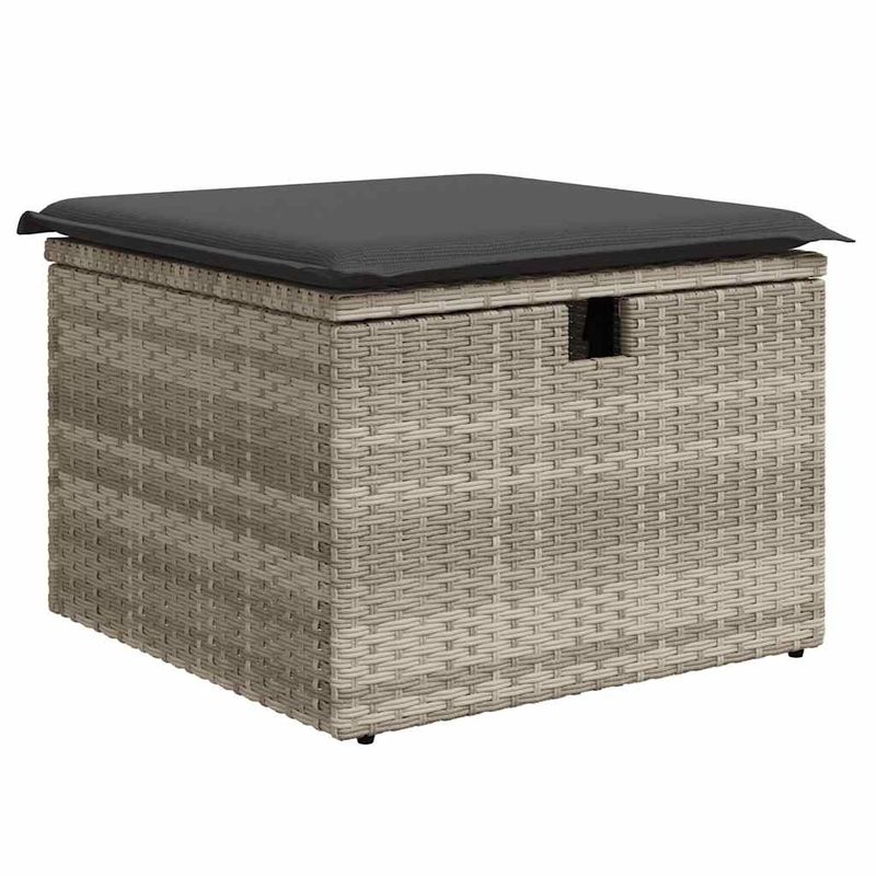 Casa si Gradina - Gradina si terasa - Mobilier exterior - Seturi mobila gradina - Set canapele de gradina cu perne, 6 piese gri deschis poliratan - Infinity.ro
