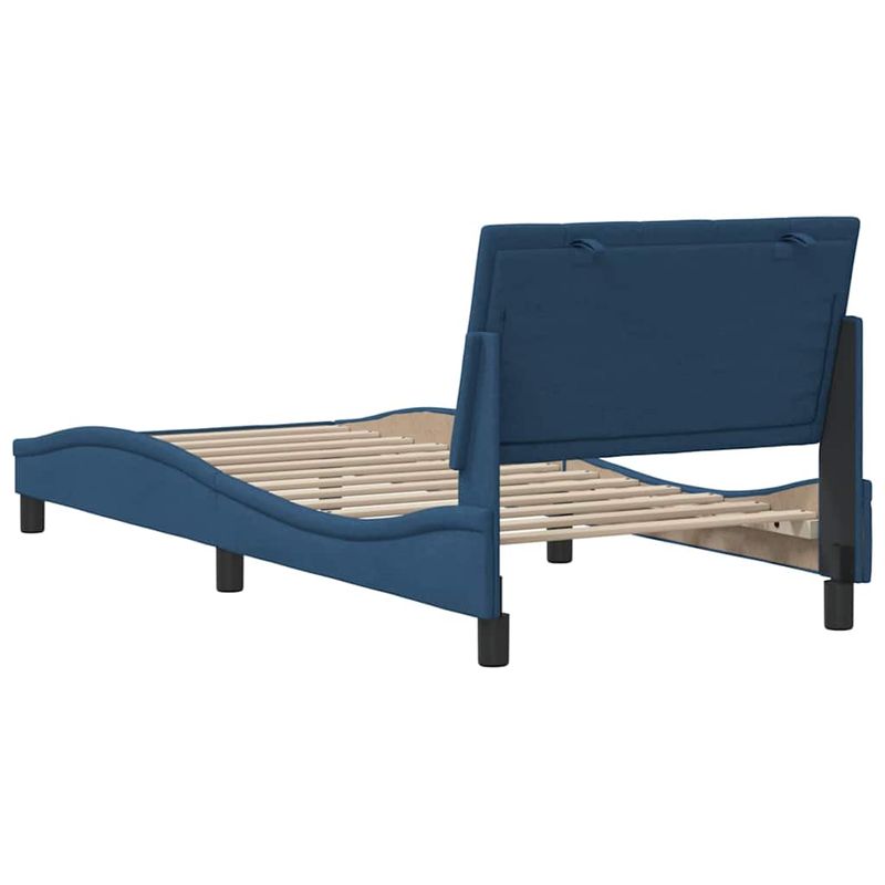 Casa si Gradina - Mobilier - Paturi si accesorii - Paturi - Cadru pat fara saltea tesatura albastra 90x200 cm - Infinity.ro