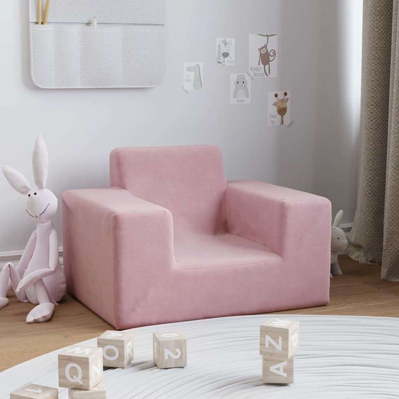 Casa si Gradina - Mobilier - Mobilier copii - Mobilier camera copiilor - Canapea pentru copii, roz, plus moale - Infinity.ro