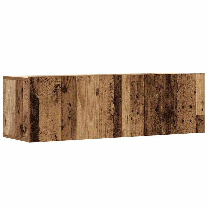 Casa si Gradina - Mobilier - Seturi de mobilier - Seturi living - Set dulap TV 6 piese montat pe perete lemn vechi lemn prelucrat - Infinity.ro