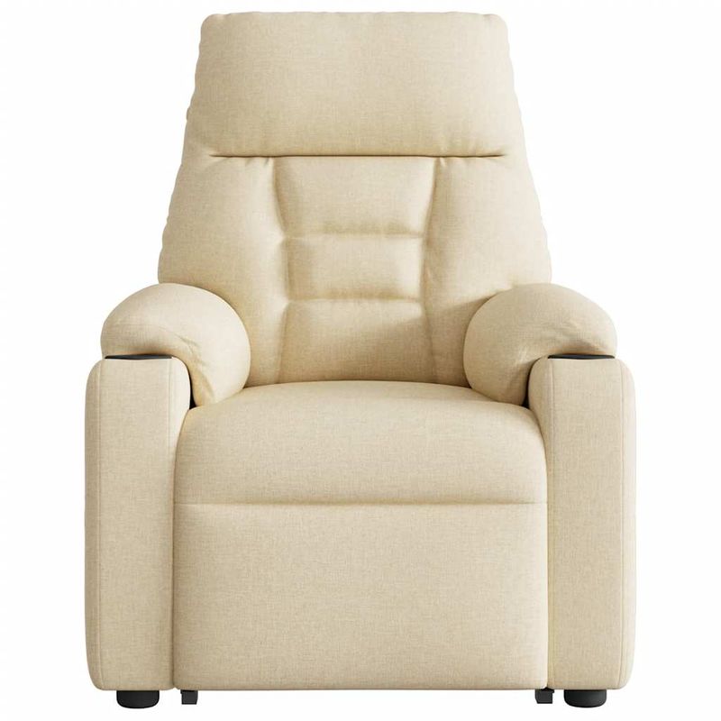 Ingrijire personala si Cosmetice - Sanatate si wellness - Articole wellness - Fotolii de masaj - Fotoliu masaj rabatabil cu ridicare, crem, material textil - Infinity.ro