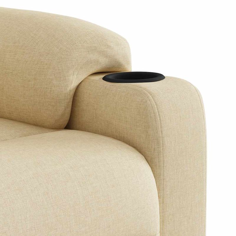 Ingrijire personala si Cosmetice - Sanatate si wellness - Articole wellness - Fotolii de masaj - Fotoliu masaj rabatabil cu ridicare, crem, material textil - Infinity.ro