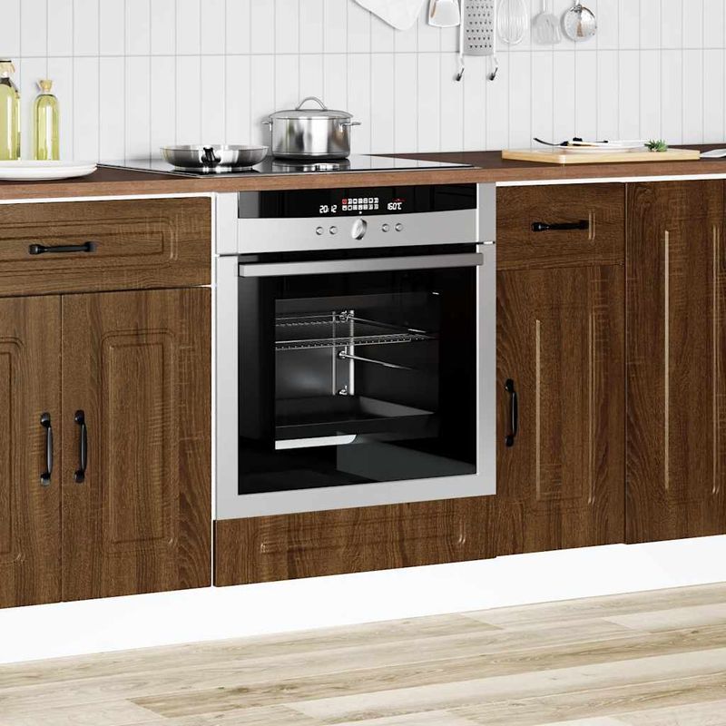 Casa si Gradina - Mobilier - Comode si corpuri - Corpuri bucatarie - Dulap pentru cuptor "Kalmar" din lemn de stejar maro - Infinity.ro