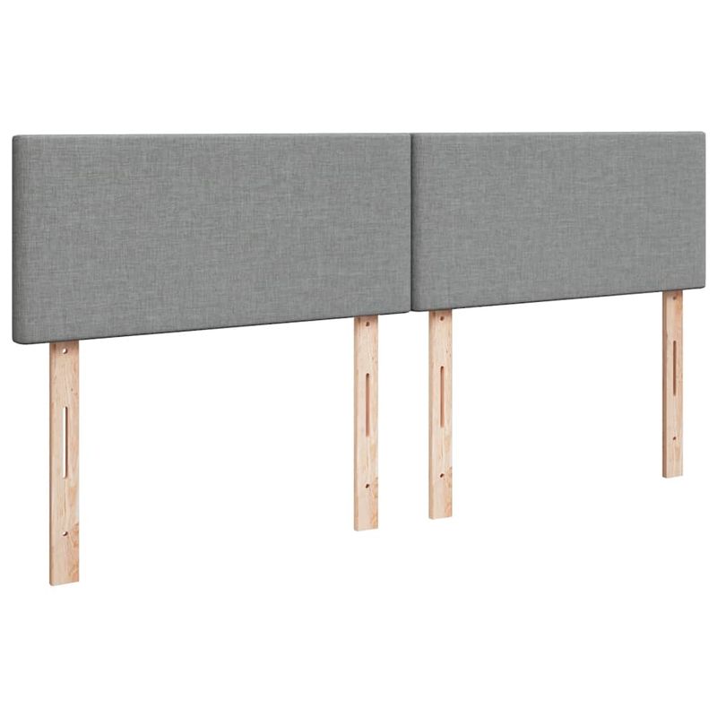 Casa si Gradina - Mobilier - Paturi si accesorii - Paturi - Cadru de pat otoman cu saltea tesatura gri deschis 160x200cm - Infinity.ro
