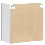 Casa si Gradina - Mobilier - Comode si corpuri - Corpuri bucatarie - Dulap bucatarie cu usa sticla Kalmar lemn prelucrat alb lucios, mărime 60x31x60 cm, model 1x dulap de perete din sticlă (2 uși) - Infinity.ro