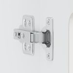 Casa si Gradina - Mobilier - Comode si corpuri - Corpuri bucatarie - Dulap bucatarie cu usa sticla Kalmar lemn prelucrat alb lucios, mărime 60x31x60 cm, model 1x dulap de perete din sticlă (2 uși) - Infinity.ro