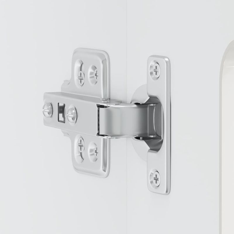 Casa si Gradina - Mobilier - Comode si corpuri - Corpuri bucatarie - Dulap bucatarie cu usa sticla Kalmar lemn prelucrat alb lucios, mărime 60x31x60 cm, model 1x dulap de perete din sticlă (2 uși) - Infinity.ro