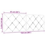 Casa si Gradina - Mobilier - Paturi si accesorii - Accesorii paturi - Tablie  Buton de Cristal Tuftat Albastra inchisa 100 cm Catifea - Infinity.ro