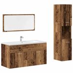 Casa si Gradina - Mobilier - Seturi de mobilier - Seturi baie - Set mobilier de baie, 3 piese, lemn vechi, lemn prelucrat - Infinity.ro