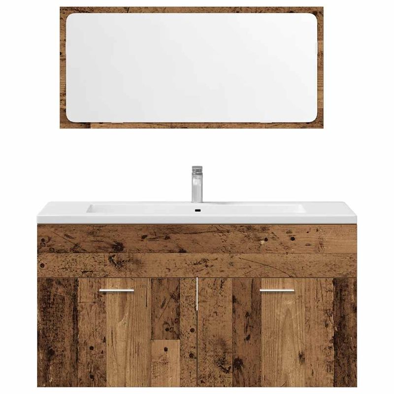 Casa si Gradina - Mobilier - Seturi de mobilier - Seturi baie - Set mobilier de baie, 3 piese, lemn vechi, lemn prelucrat - Infinity.ro