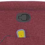 Ingrijire personala si Cosmetice - Sanatate si wellness - Articole wellness - Fotolii de masaj - Fotoliu rabatabil de masaj cu ridicare, rosu vin, textil - Infinity.ro